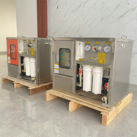 Système de traitement d'osmose inverse de l'eau salée à petite échelle Machine de filtre purifié par membrane d'osmose inverse sur bateau