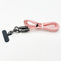 Cordon de téléphone 2-en-1 avec câble de charge USB-C 60W à charge rapide, sangle tressée réglable anti-perte