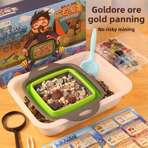 Juego de herramientas educativas de minería de oro para niños, de resina, para la búsqueda de tesoros en la mina y aventuras volcánicas, transfronterizo - Product Image 1