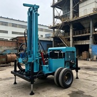 Machine de forage mobile durable 150-1200m, fonctionnement stable, accessoires complets, s'adapte à tous les types de roches