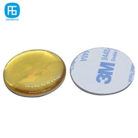 Étiquette en résine époxy RFID imprimée au laser holographique Autocollants NFC codés par URL Partage de médias sociaux Étiquettes NFC avec adhésif arrière