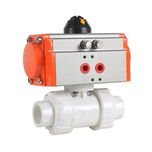 Covna Lucht Actuator Dubbele Unie Pvc Plastic 2 Manieren Pneumatische Controle Kogelklep - Product Image 6
