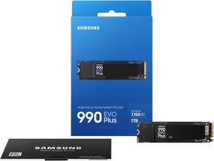 SAM 990 EVO Plus 1TB PCIe Gen5x2 M.2 2280 7150 MB/s SSD Internal Desktop SATA 3.0 TurboWrite 2.0 2.5" Logam Plastik 2ms Seek - Product Image 4