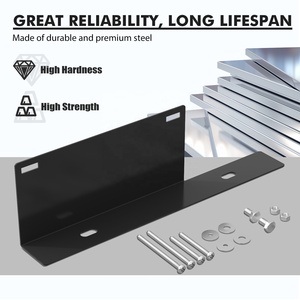 ขายึดป้ายทะเบียนรถยนต์แบบเคลือบผงเหล็ก Bevinsee สำหรับ <span class=keywords><strong>Ford</strong></span> <span class=keywords><strong>Mustang</strong></span> ปี 2015-2022 <span class=keywords><strong>2023</strong></span> - Product Image 5