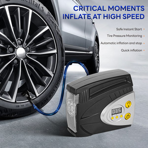 Richtek Portable 12V DC Medidor de presión digital Inflador de neumáticos de coche con apagado automático Fácil de usar - Product Image 2