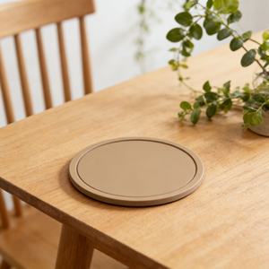 Sous-verres ronds en silicone personnalisés en gros, tapis antidérapants lavables pour tasses à café, bière et thé - Product Image 5