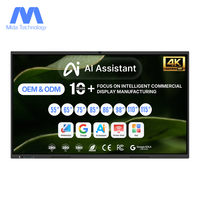 Pantalla Táctil Interactiva Plana Inteligente MIDA de 98 Pulgadas con IA, 4K, Multitáctil de 20 Puntos, con Función de IA para la Enseñanza Escolar