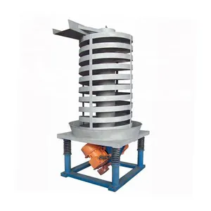 1t/h pellet particle cake auger food biscuit cookie powder warming cooling vertical spiral vibrating feeder