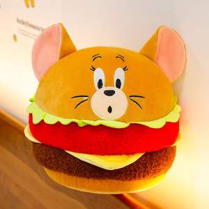 Para princesa oso gran hamburguesa muñeco de peluche serie Foodie bola creativa juguete almohada para dormir muñeca Super suave felpa PP algodón - Product Image 4