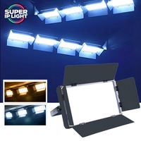 Panneau LED 200W à lumière douce CRI95 3200K~5600K bicolore sans ventilateur, lumière vidéo de studio DMX RDM pour scène, mariage, photographie