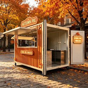 Prefab Mobile With Fast Food Equipment Customized Structure Shipping <b>Container</b> Restaurant - Product Image 3