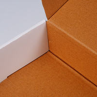 Boîte d'emballage en papier à plat avec logo personnalisé, boîte en carton ondulé découpée, boîte d'expédition pliable en kraft