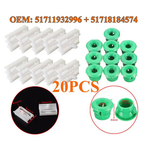 Green Nylon Car Door Sill <b>Clips</b> 12mm 9mm 8mm 11.5mm For BMW 3 Series Replacement Repair Auto Fastener - Product Image 3