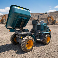 Dumper sur chenilles 3000 diesel, mini-transporteur de chantier tout-terrain