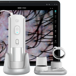Appareil d'analyseur de cuir chevelu numérique Détecteur de follicules pileux Intelligent AI Anti-perte de cheveux Écran Lcd Caméra de peau - Product Image 1