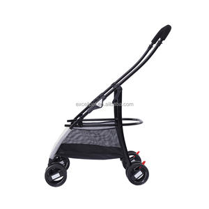 पालतू स्टलर 4 पहियों कुत्ते बिल्ली स्टलर कई रंग कुत्ते बिल्ली ट्रॉली - Product Image 5