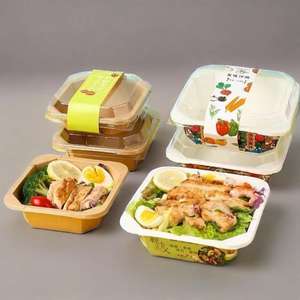 Tazón de Papel Kraft Blanco para Ensaladas, con Diseño Personalizado, Logotipo Impreso, para Restaurantes de Comida China, en Forma Octogonal, Cuadrada o Rectangular - Product Image 3