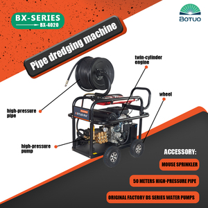 Botuo 22HP Gasoline Drain Jetting Machine 150Bar Sewer <b>Cleaner</b> for Commercial Pipe Blockage Removal Municipal Drain Maintenance - Product Image 4