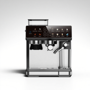 Machine <span class=keywords><strong>à</strong></span> <span class=keywords><strong>expresso</strong></span> automatique électrique portable en acier inoxydable 20Bar avec moulin <span class=keywords><strong>à</strong></span> café <span class=keywords><strong>à</strong></span> <span class=keywords><strong>dosettes</strong></span> <span class=keywords><strong>souples</strong></span> EU - Product Image 1