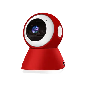 Monitor de bebê com rastreamento automático Full HD 1080P Pinguim 360 graus para casa inteligente sem fio com mini câmera wi-fi