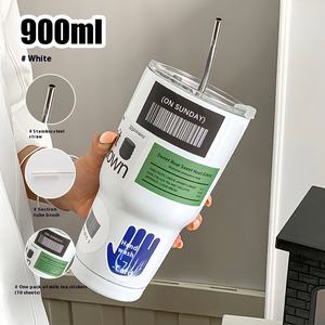 Dernière tasse à vide en acier inoxydable 304 500ml bureau boire café lait thé isolé pour voiture bureau utilisation dos école essentiels - Product Image 6