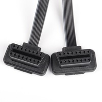 1 × توصيل ذكر إلى 2 × موصلات أنثى OBD2 مقسم 1 إلى 2 ص محول 2-اتجاه كابل تمديد OBD 30