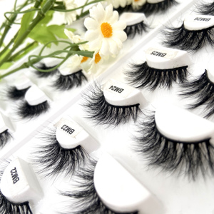 Naturel Vaporeux Volume Faux Vison Cils Nouvelle Marque Privée Moelleux Naturel C Curl Bande Cils En Gros Faux Cils - Product Image 5