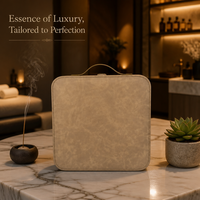 Boîte à rabat magnétique portable en bois d'agar, coffret cadeau de luxe, boîte livre