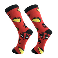 Chaussettes personnalisées en gros, motif animal, logo, haute qualité, mode, colorées, amusantes, chaussettes en coton pour hommes