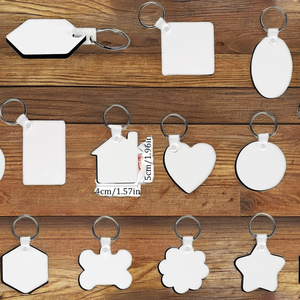 <span class=keywords><strong>Porte</strong></span>-clés en MDF double face personnalisés en gros, <span class=keywords><strong>porte</strong></span>-clés en <span class=keywords><strong>bois</strong></span> avec chaînes en métal et en plastique, impression UV, vente en gros - Product Image 3