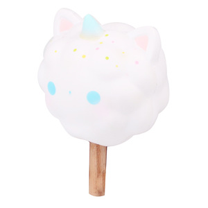 ตุ๊กตายูนิคอร์นแมวสีขาวนุ่มนิ่ม ของเล่นบีบ TPE คืนตัวช้า บรรเทาความเครียด ตกแต่งโต๊ะทำงาน สำหรับเด็กอายุ 5-7 ปี ใช้ได้ทั้งเด็กชายและเด็กหญิง - Product Image 1