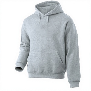 Sudadera con Capucha para Hombre, Moda Invierno 2024, Corte Regular, Transpirable, Informal, de Forro Polar, Color Liso, Estilo Urbano, con Capucha - Product Image 2