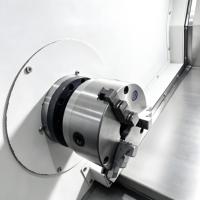 Centro de torneado-fresado CNC de bancada inclinada LC-X32SD, torno CNC de doble canal equipado con eje C y torreta motorizada