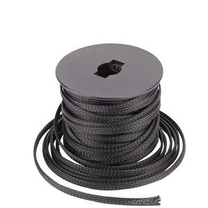 하이 퀄리티 PET 꼰 슬리브 셀프 롤링 열 수축 나일론 슬리브 RoHS 인증 - Product Image 1