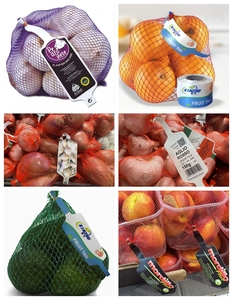 Hai mặt có thể in trái cây/rau lưới túi nhãn và hành tây nhãn - Product Image 6