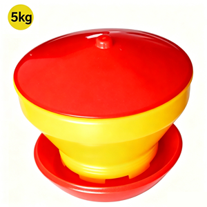 Comedero Automático para Aves de <span class=keywords><strong>Corral</strong></span>, Bandeja de Alimentación Automática de Plástico Turbo para Pollos, Patos, Gansos y Mascotas - Product Image 4
