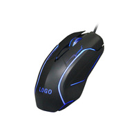 Nouvelle souris de jeu filaire USB boutons 6D souris de jeu rétroéclairée par LED avec molette de défilement en caoutchouc, GM-012U