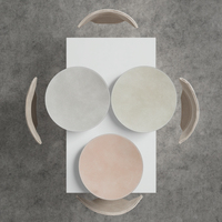 Tapis de table à manger ronds en liège de luxe modernes et imperméables durables respectueux de l'environnement