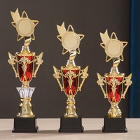 Coupe de trophée en plastique directement de l'usine pour les tournois sportifs, récompense pour le travail d'équipe, taille T11 L