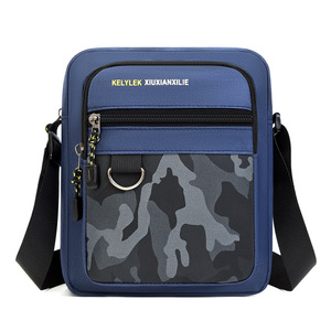 Kelylek Men's Crossbody Bag Large Capacity Camouflage Oxford Cloth Waterproof Shoulder Bag For Travel Commuting - Product Image 5