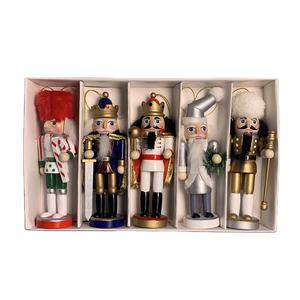 12cm Noyer Casse-Noisette En Bois Soldat <span class=keywords><strong>Figurine</strong></span> Décoration De La Maison Artisanat pour Noël Épée <span class=keywords><strong>Art</strong></span> En Ligne Inspiré Robot Thème Cadeaux - Product Image 1