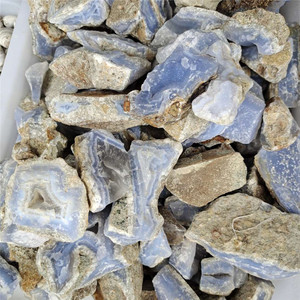 Pietra <span class=keywords><strong>Minerale</strong></span> Naturale Grezza all'Ingrosso, Onice <span class=keywords><strong>Agata</strong></span> Blu, Pietra Grezza Levigata per la Guarigione - Product Image 4