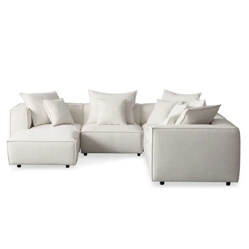 Italy Modern Style Luxury Villa Living Room Furniture Modular Sofa Home Furniture High Quality Sectional Sofa Set