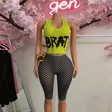 Summer Print Vest Set