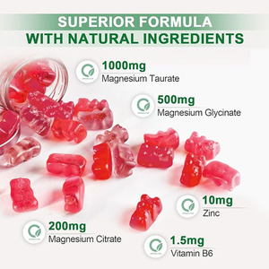 Gommes à base de <span class=keywords><strong>taurine</strong></span> et de magnésium fournies par l'usine pour adultes vitamines transfrontalières Amazon non destinées aux femmes enceintes - Product Image 5