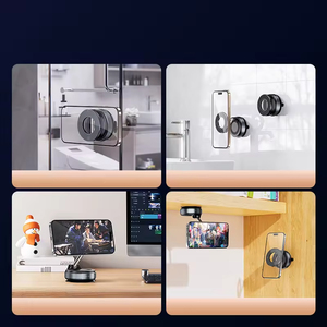 Supporto per telefono auto rotante di 360 gradi con forti magneti allungabili supporto Mobile e aspirazione sottovuoto per uso letto o scrivania - Product Image 5