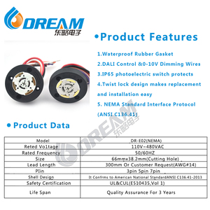 Sogno inizio <span class=keywords><strong>presa</strong></span> oscuramento con tappo corto IP66 NEMA <span class=keywords><strong>presa</strong></span> 7 PIN connettore per il controllo di illuminazione stradale esterna - Product Image 5