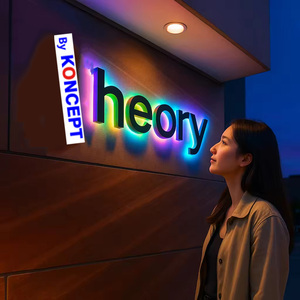 Letreros LED 3D Personalizados para Decoración de Escritorios de Negocios, Tiendas y Señalización de Iluminación para Empresas - Product Image 2