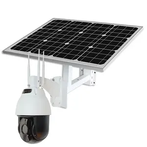 2. Беспроводная скоростная купольная камера видеонаблюдения типа Sim, 0 МП/5,0 МП, 3G, 4G с комплектом солнечных панелей 60 Вт/30 А