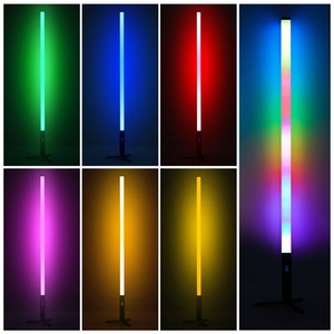 Lot de 4 tubes <span class=keywords><strong>LED</strong></span> <span class=keywords><strong>RGB</strong></span> 360 pixels sans fil DMX Artnet IP65 pour extérieur, avec support, pour éclairage de scène, DJ, fêtes et stands - Product Image 5